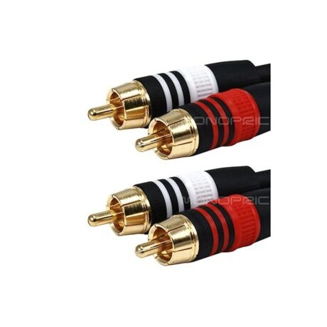 Cable Monoprice 2 RCA Macho a 2 RCA Macho 1.82 Mts.