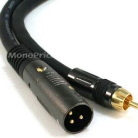 Cable Monoprice XLR Male to RCA Male 1.8 Mts. 6 Ft.