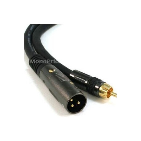 Cable Monoprice XLR Male to RCA Male 1.8 Mts. 6 Ft.