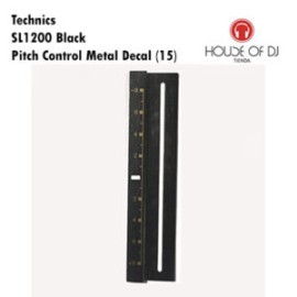 Technics SL-1200 Pitch Control Metal Decal Black