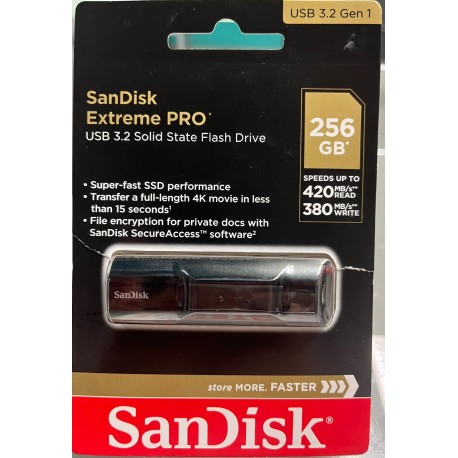 SanDisk Extreme PRO 256 GB USB 3.2 Gen 1